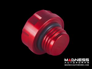 FIAT 500L Oil Cap - 1.4L Engine - SILA Concepts - Red Anodized Billet